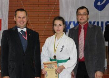 Agnė Šližytė ir jos treneriai Eugenijus ir Egidijus Šilaikos