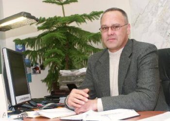 UAB „Anykščių šiluma“ vyriausiasis inžinierius Gintaras Strolia pripažino pažeidimą ir dėl jo gailėjosi. Jono JUNEVIČIAUS nuotr.