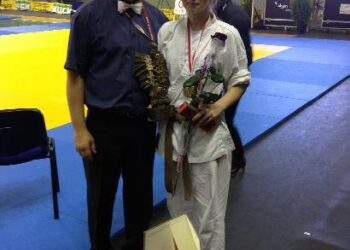 Europos čempionato prizininkė Ugnė Vertelytė ir jos treneris Eugenijus Šilaika