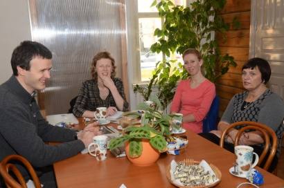 Pirmas iš kairės - Europos Komisijos atstovybės Lietuvoje spaudos ir informacijos skyriaus vadovas Giedrius Sudikas. Jono JUNEVIČIAUS NUOTR.
