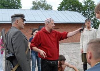 Daug scenų Vytauto V.Landsbergio filmui „Trispalvis“ buvo filmuota Anykščiuose.