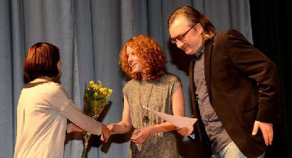 Anykštėnams keturias dainas dovanojo garsi atlikėja Alina Orlova. Nuotr. Jono JUNEVIČIAUS