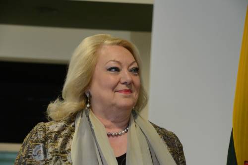 Nepaprastoji ir įgaliotoji Prancūzijos ambasadorė Maryse Eveline Berniau.Jono JUNEVIČIAUS nuotr.