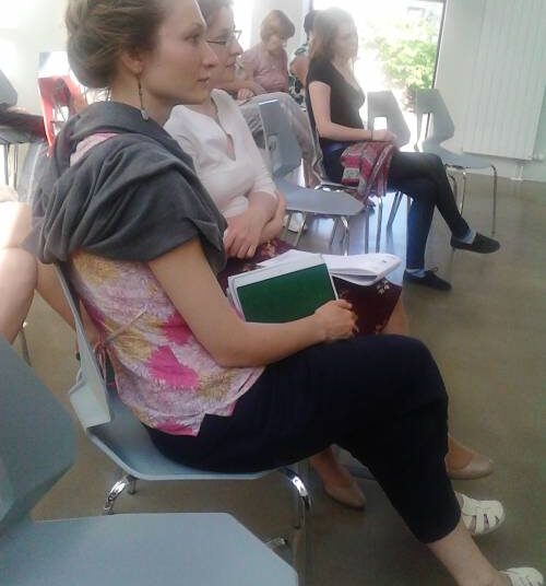 VšĮ „Teistų asmenų reintegracijos pradžia“ direktorė Lina Šarkaitė.dėkojo anykštėnams už aktyvias diskusijas.