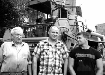 Trijų kartų vyrai: Vytautas Rimvydas ir Mantas Šulskai.