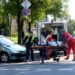 Po avarijos vieno automobilio vairuotoja buvo išvežta į ligoninę.Jono Junevičiaus nuotr.