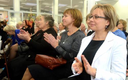 Mokytojai plojo gimnazistams. Autoriaus nuotr.
