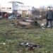 Sprogimo banga, cisternos dangtį pjovusį darbuotoją nubloškė kelis metrus.  Jono JUNEVIČIAUS nuotr.