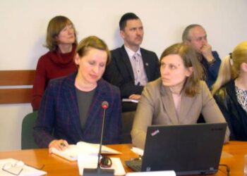 Informaciją apie kultūros strategijos kryptis pateikė Kultūros tarybos pirmininko pavaduotoja Jurgita Bugailiškienė (dešinėje) ir Kristina Jokubauskaitė - Veršelienė.
