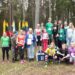 Bėgimo Algimanto apygardos partizanams atminti ir pagerbti nugalėtojai ir prizininkai fotografavosi kartu.Anykščių kūno kultūros ir sporto centro nuotr.