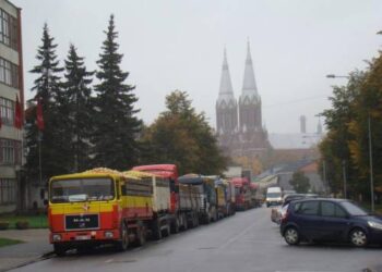 Vaizdas šalia "Anykščių vyno" gamyklos prieš ketverius metus.
