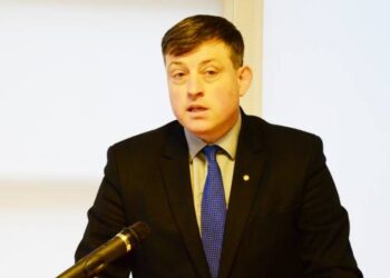 Dainius Žiogelis bei kiti Anykščių socdemai bandė demaskuoti buvusią rajono valdančiąją daugumą. Jono JUNEVIČIAUS nuotr.