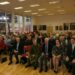 – Salėje Vilniaus anykštėnai. Iš dešinės (1-oje eil,): Gediminas Grina, Regina Smetonaitė, Jonas Andriuškevičius, Valdas Šiaučiulis ir kt. Autoriaus nuotr.