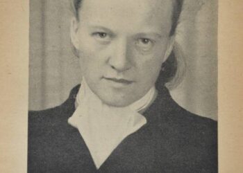 Toks rašytojos portretas puošė  jos 1946 metais išleistos pirmosios poezijos knygos „Be tavęs“ puslapius.