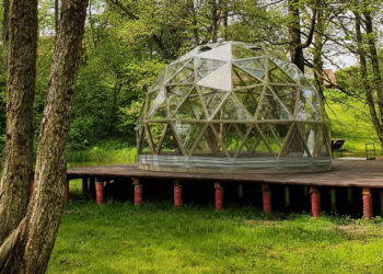 Kairiajame Šventosios upės take pastatyti kupolą pasiūlė Anykščių miesto Jurzdiko bendruomenė.