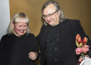 Režisierius Arūnas Matelis, žinomas ne tik Lietuvoje, bet ir pasaulyje, – ADOX dokumentinių filmų festivalio-forumo sumanytojas. Nuotraukoje – su režisiere Ramune Rakauskaite.