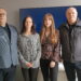 Iš kairės: Lietuvos prekybos vadovas Sigitas Rymko, Anykščių rajono regiono agronomė Redita Araminė, asistentė-vadybininkė Marija Viktorija Vignerytė ir Vidurio Lietuvos regiono vadovas  Albertas Atkočiūnas džiaugėsi Anykščiuose atsinaujinusiu prekybos filialu „Linas Agro“.