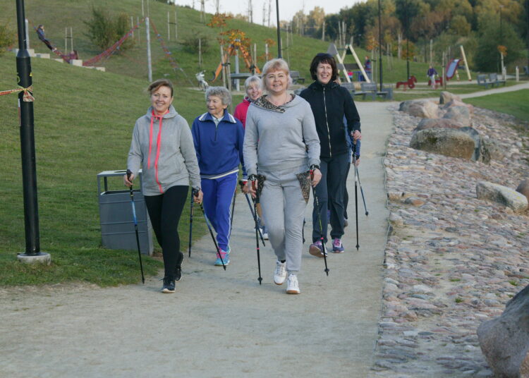 Judėjimas – ir džiaugsminga nuotaika, ir sveikata. Nuotrauka iš „Santarvės“ archyvo