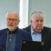 Atliekų prevencijos planą Anykščių rajono savivaldybės tarybai pristatė UAB „EKT“ ekspertas Gintas Umbrasas (kairėje) ir Anykščių rajono savivaldybės Bendrojo ir ūkio skyriaus vedėjas Ramūnas Blazarėnas.