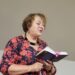 Glazge gyvenanti poetė, Lietuvos rašytojų sąjungos narė Rūta Mikulėnaitė-Jonuškienė anykštėnams pristatė poezijos rinkinį „Mėlynų naktų vieškeliai“, kurią išleido asociacija ,,Slinktys”.