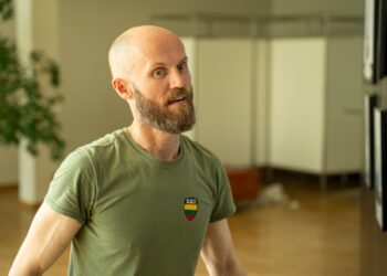 Mindaugas Vaičiulis - iš Anykščių kilęs menininkas. Anykščių kultūros centro nuotraukos.
