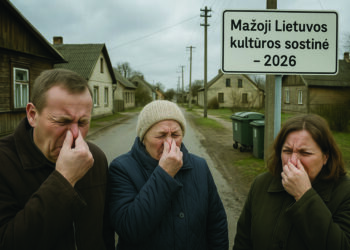 Dėl Kurkliuose tvyrančio kvapo, kuris sklinda nuo netoliese esančios kiaulių fermos, gyventojai įvairioms institucijoms skundžiasi ne pirmą kartą. 
Asociatyvi nuotr., sugeneruota dirbtinio intelekto.