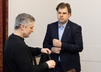 Olegas Šibkovas, Kristijonas Bartoševičius. ELTA / Dainius Labutis