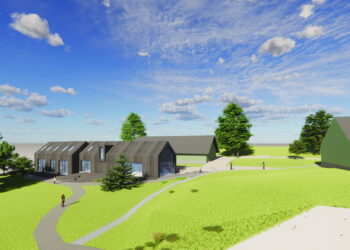 Planuojamo statyti statinio vizualizacija. Architektė Vytenė Jokimčienė.