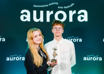 Anykščių Jono Biliūno gimnazijos Kino klubo sukurtas filmas „Rebound“ Nacionaliniame mokinių kino festivalyje „Aurora“ pripažintas geriausiu. 		  Modesto Endriuškos nuotr.