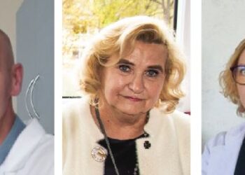 Populiariausių medikų rinkimų gydytojų lyderių trejetas: Valdas Macijauskas, Dalia Kazlauskienė ir Rita Juodiškienė.