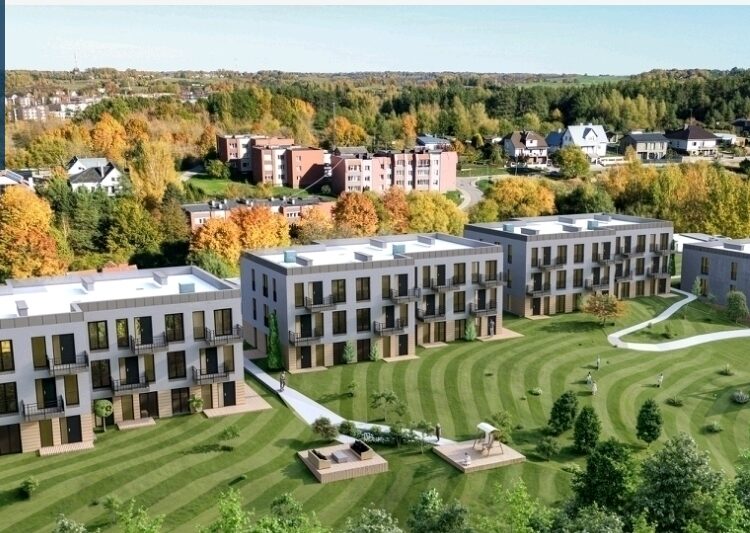 Anykščiuose, Šaltupio gatvėje, iš viso suplanuota pastatyti keturis daugiabučius namus.    
NT agentūros „Vilniaus turtas“ nuotr.