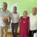 Nuotraukoje (iš kairės į dešinę): Virmantas Velikonis, Algimantas Jurkus, Elena Dedelienė, Antanas Baura. Laimo Fergizo nuotrauka.